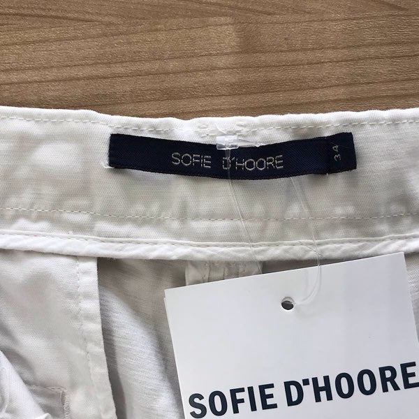 『美品』 
 
 SOFIE D'HOORE　ソフィードール パンツ 
コットン ホワイト