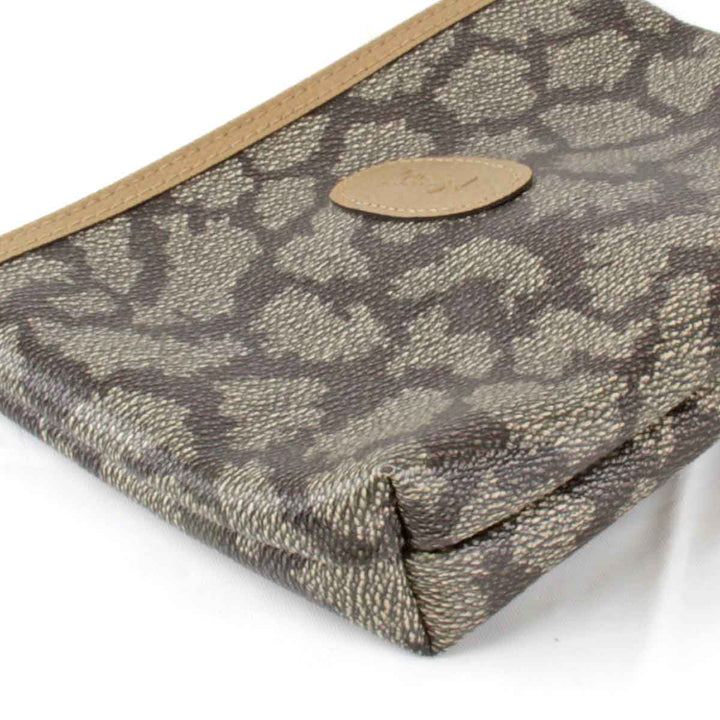 美品『USED』 
YVES SAINT LAURENT イヴ・サンローラン 
 ポーチ 
PVCコーティングキャンバス ベージュ