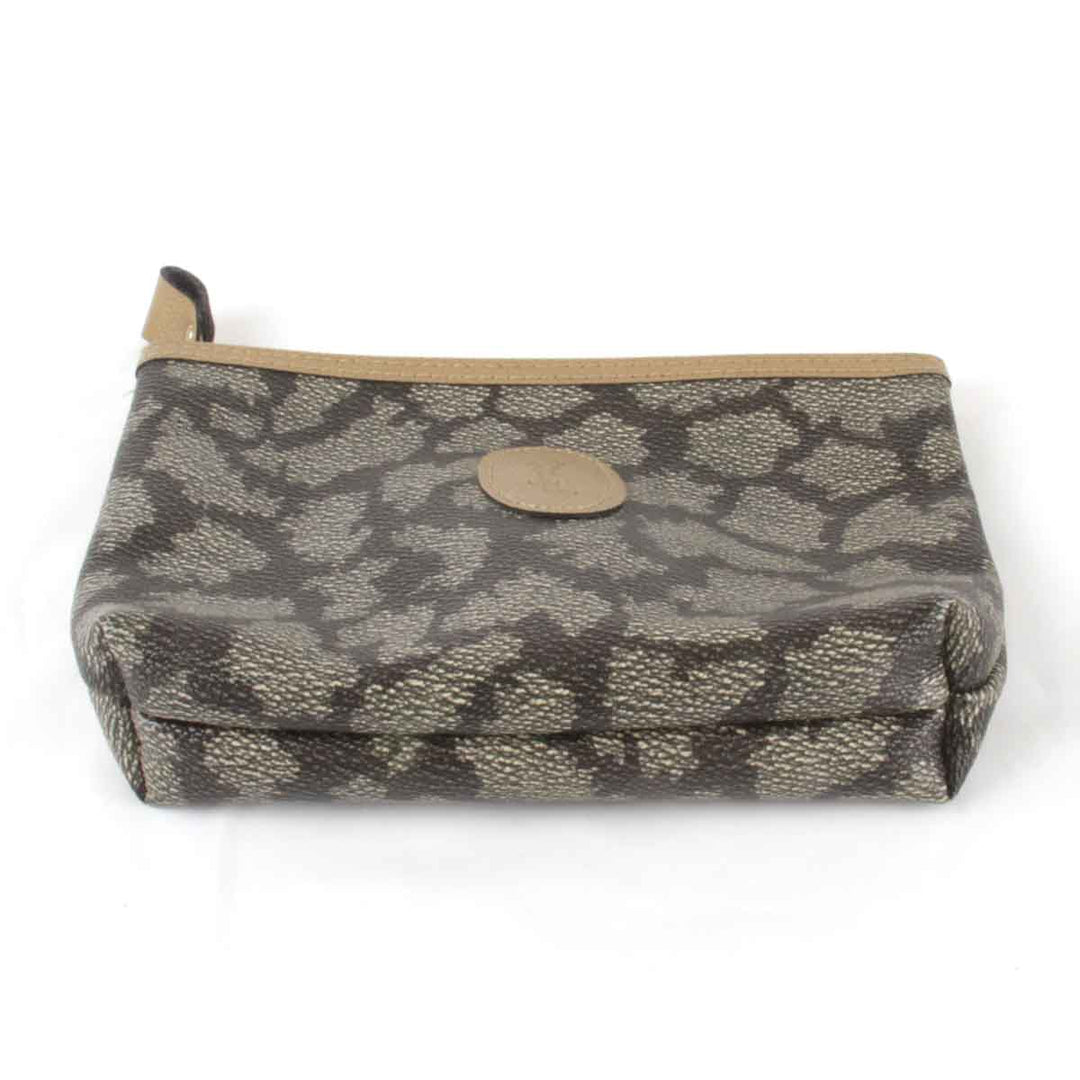 美品『USED』 
YVES SAINT LAURENT イヴ・サンローラン 
 ポーチ 
PVCコーティングキャンバス ベージュ
