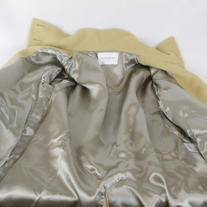良品『USED』 
UNITED ARROWS ユナイテッドアローズ 
 コート 
ウール イエロー