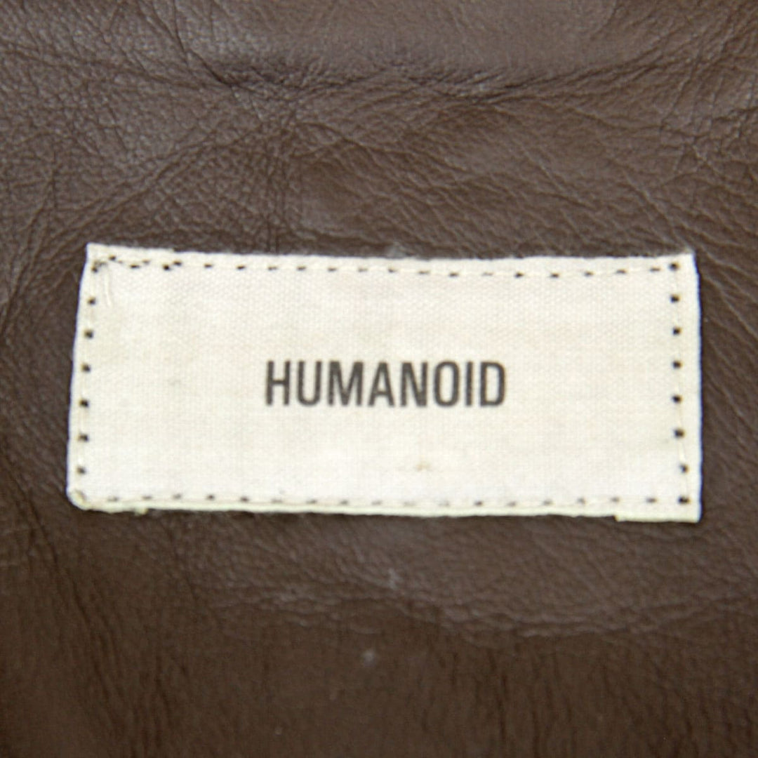 『USED』 
 
 HUMANOID 中綿 ダウンジャケット 
ラムレザー ダークブラウン