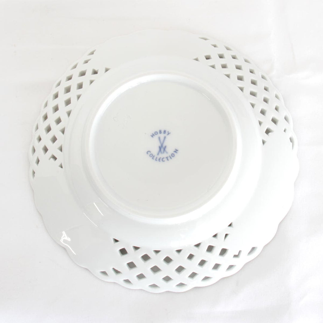 美品『USED』 
Meissen マイセン 
 ホビーコレクション 透かしプレート 6枚セット  皿