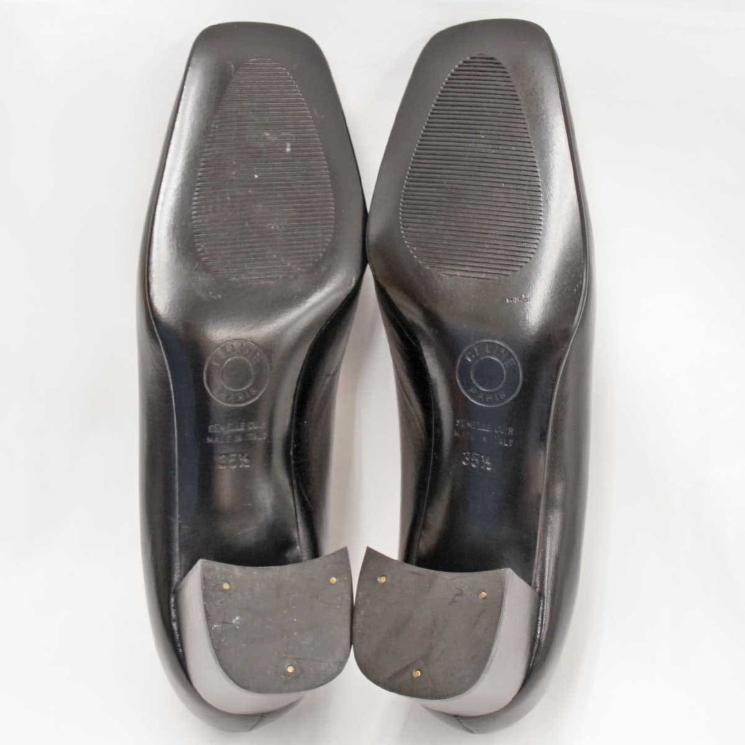 良品『USED』 
CELINE セリーヌ 
 パンプス 
レザー ブラック