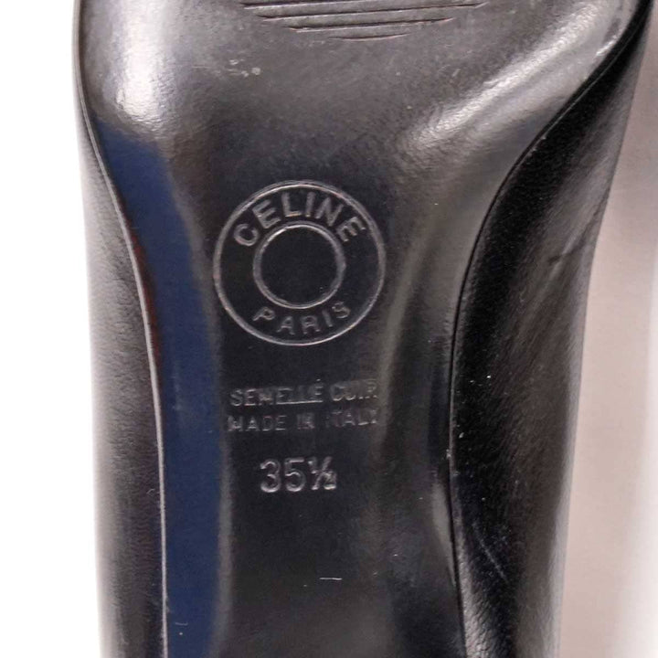 良品『USED』 
CELINE セリーヌ 
 パンプス 
レザー ブラック