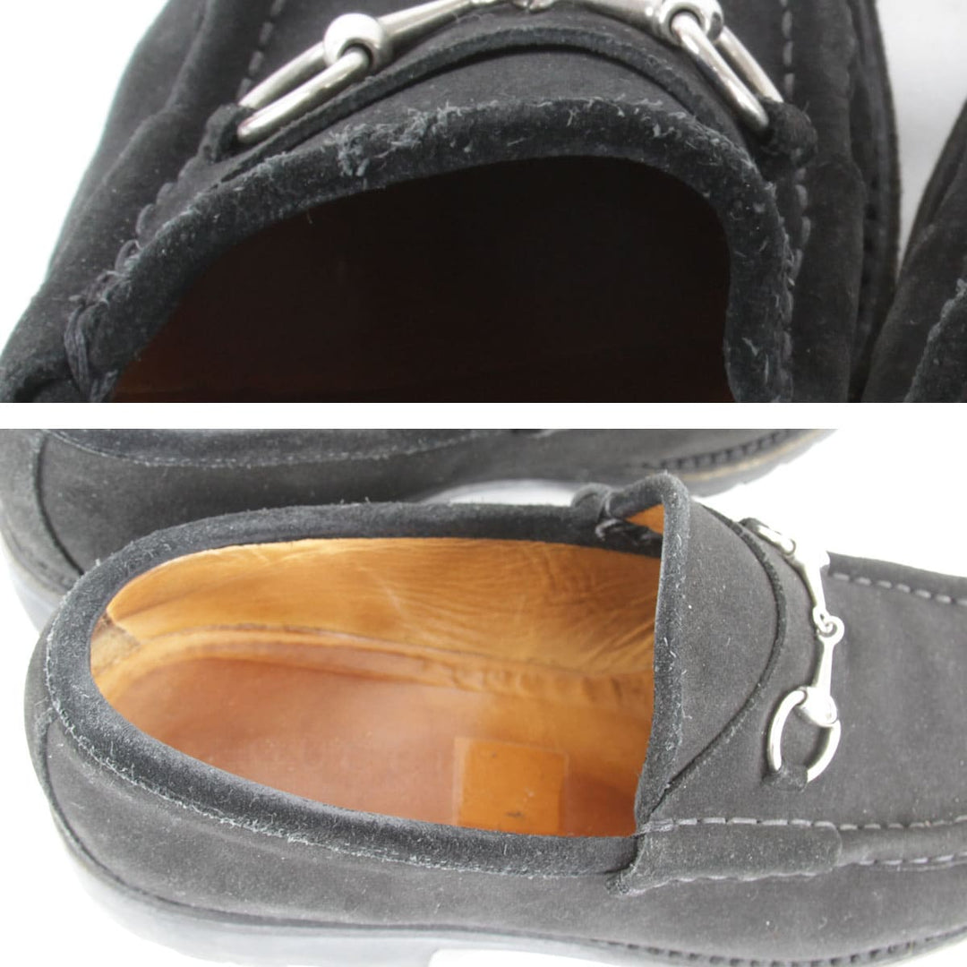 『USED』 
GUCCI グッチ 
 ホースビット  101 6105 ローファー 
スウェード ブラック
