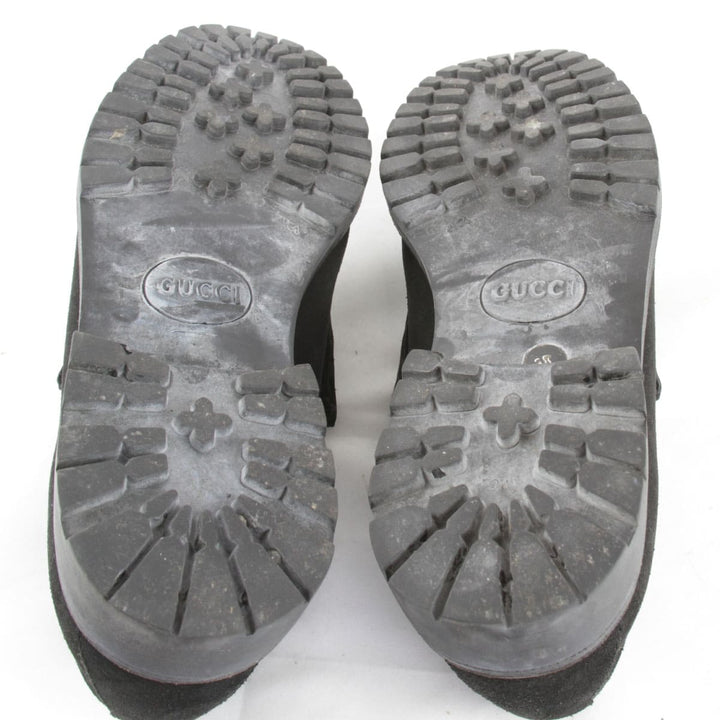 『USED』 
GUCCI グッチ 
 ホースビット  101 6105 ローファー 
スウェード ブラック
