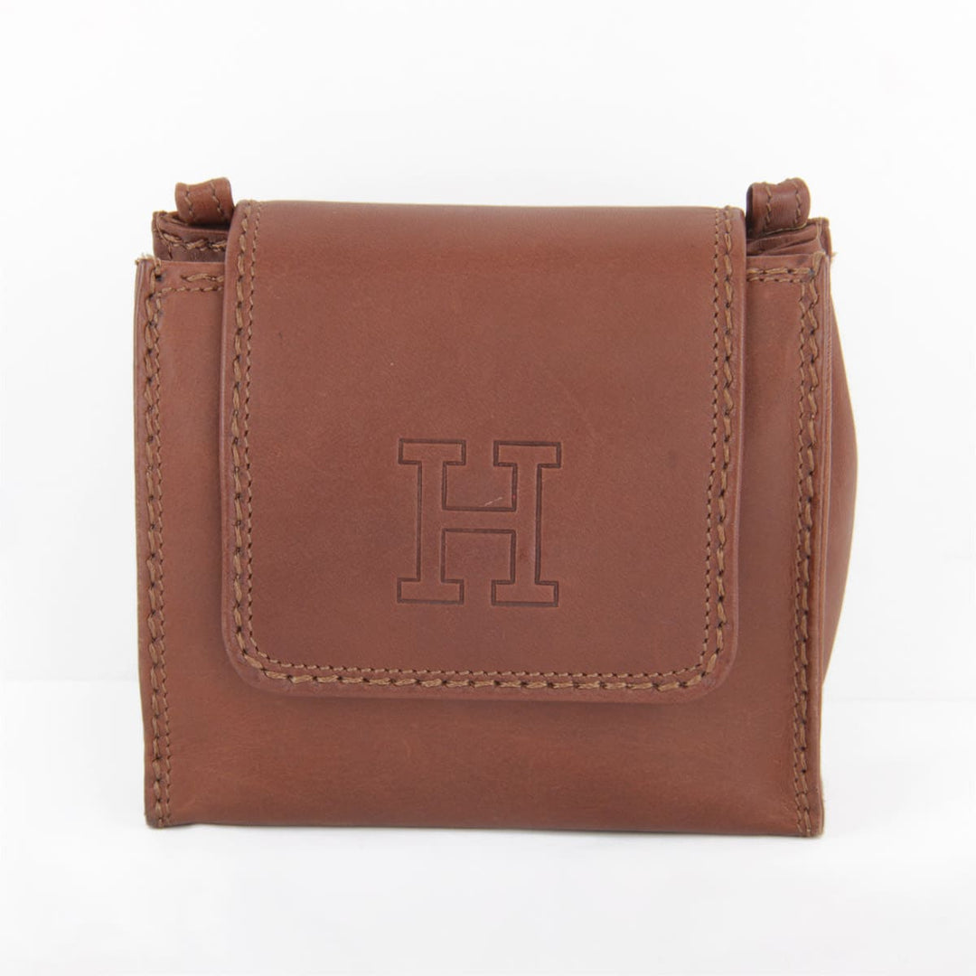 良品『USED』 
HIROFU ヒロフ 
 ショルダーバッグ 
カーフ ブラウン