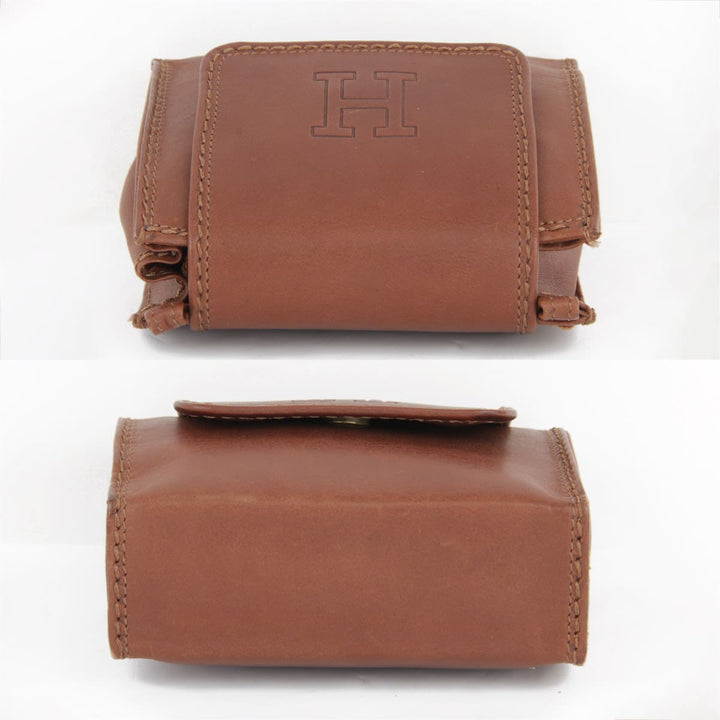 良品『USED』 
HIROFU ヒロフ 
 ショルダーバッグ 
カーフ ブラウン