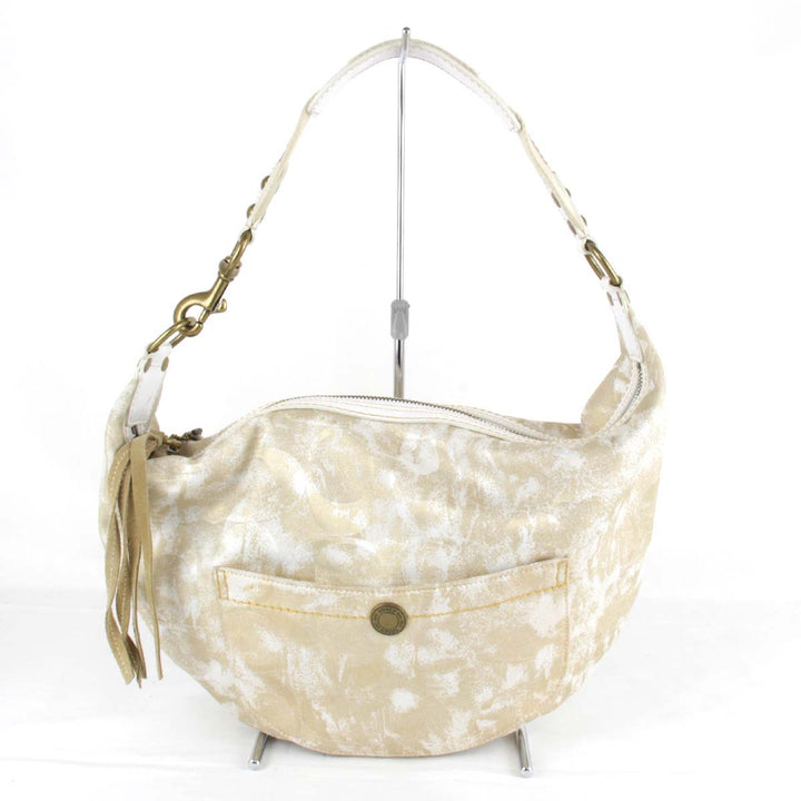 良品『USED』 
COACH コーチ 
 10008 ショルダーバッグ 
キャンバス ベージュ