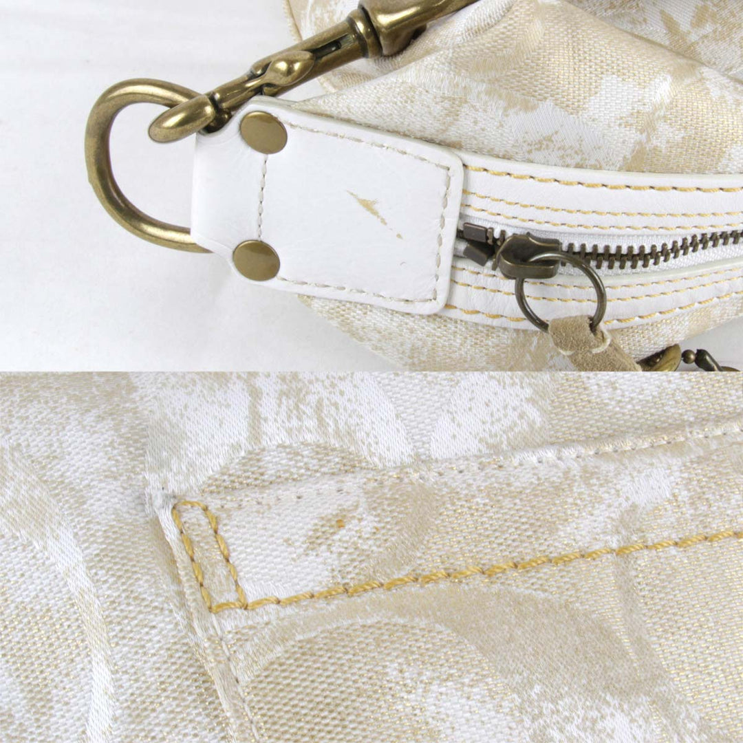 良品『USED』 
COACH コーチ 
 10008 ショルダーバッグ 
キャンバス ベージュ