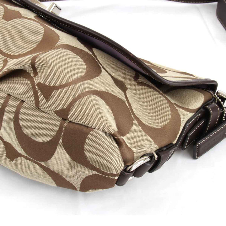 『USED』 
COACH コーチ 
 F15171 ショルダーバッグ 
キャンバス ブラウン