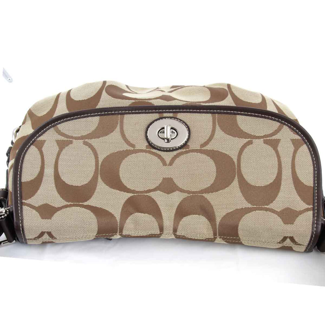 『USED』 
COACH コーチ 
 F15171 ショルダーバッグ 
キャンバス ブラウン