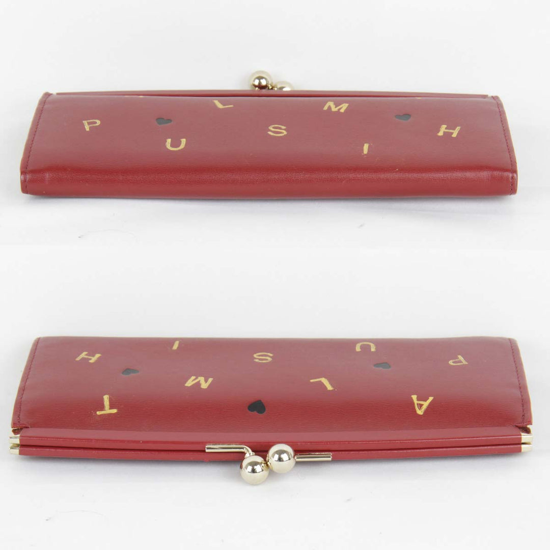 『USED』 
Paul Smith ポール・スミス 
 長財布 
レザー レッド