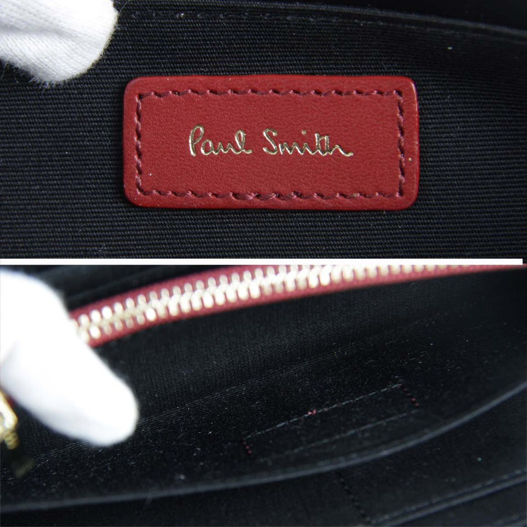 『USED』 
Paul Smith ポール・スミス 
 長財布 
レザー レッド
