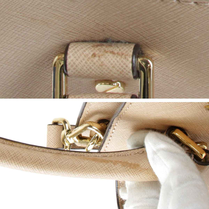 『USED』 
Michael Kors マイケルコース 
 2WAYバッグ ショルダーバッグ 
レザー ベージュ