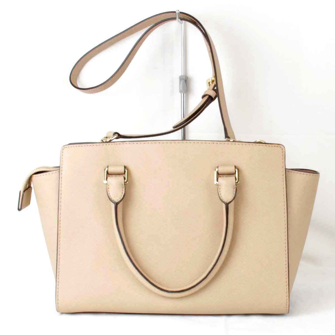 『USED』 
Michael Kors マイケルコース 
 2WAYバッグ ショルダーバッグ 
レザー ベージュ