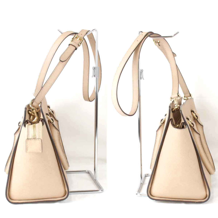 『USED』 
Michael Kors マイケルコース 
 2WAYバッグ ショルダーバッグ 
レザー ベージュ
