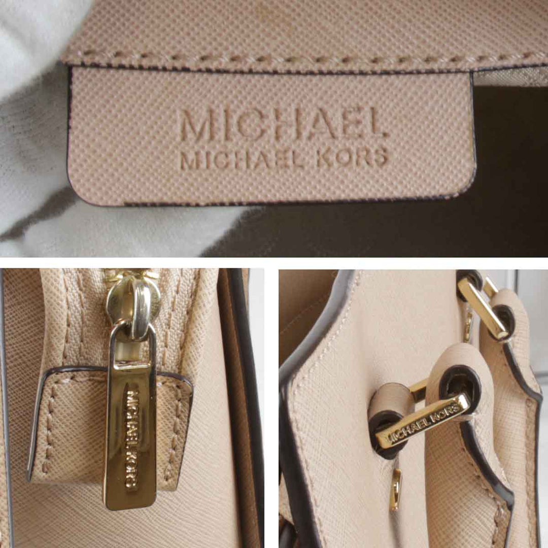 『USED』 
Michael Kors マイケルコース 
 2WAYバッグ ショルダーバッグ 
レザー ベージュ