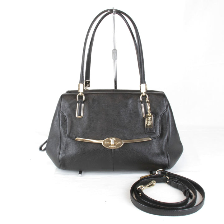 美品『USED』 
COACH コーチ 
 25169 ショルダーバッグ 
レザー ブラック