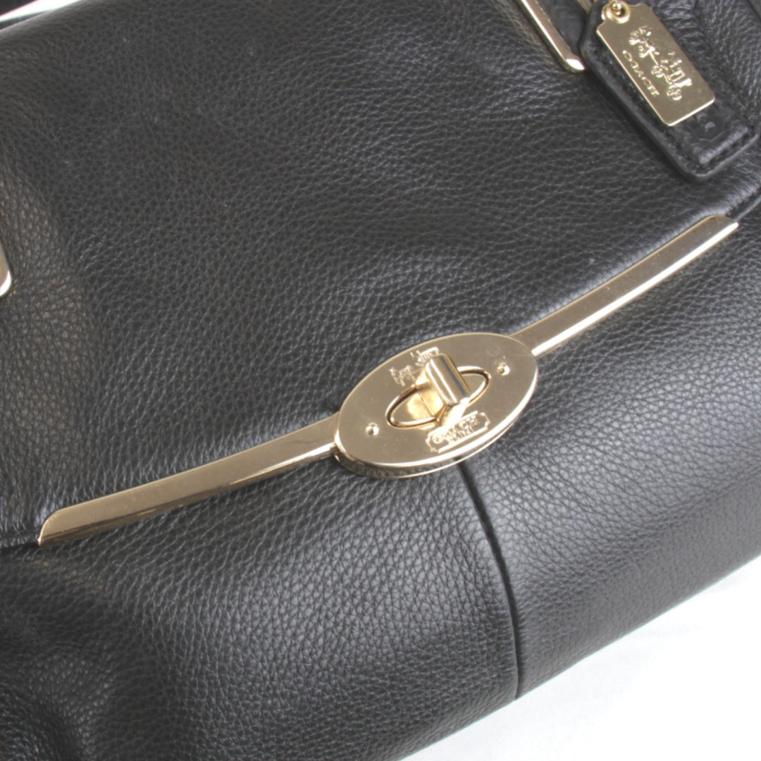 美品『USED』 
COACH コーチ 
 25169 ショルダーバッグ 
レザー ブラック