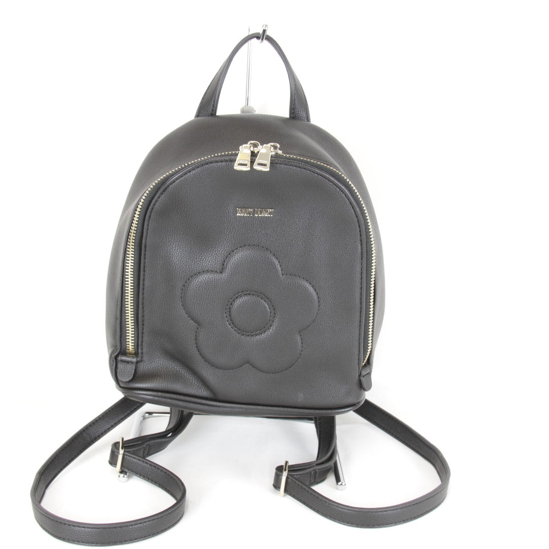 良品『USED』 
MARY QUANT マリークヮント 
 デイジー チェーンミニリュック リュック・デイパック 
レザー ブラック