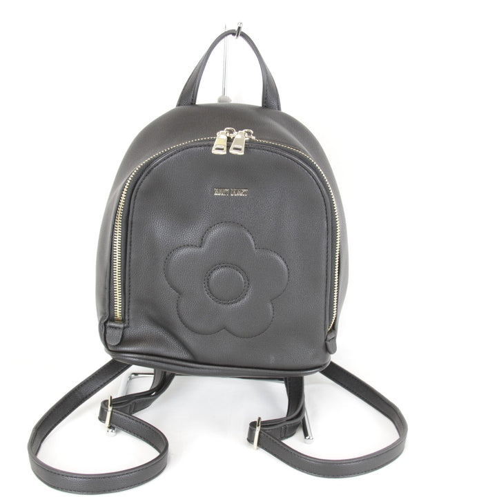 良品『USED』 
MARY QUANT マリークヮント 
 デイジー チェーンミニリュック リュック・デイパック 
レザー ブラック