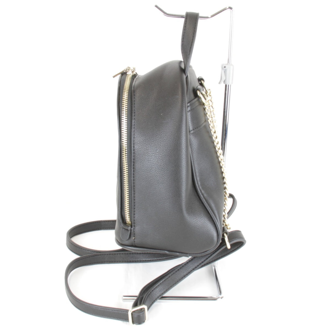 良品『USED』 
MARY QUANT マリークヮント 
 デイジー チェーンミニリュック リュック・デイパック 
レザー ブラック
