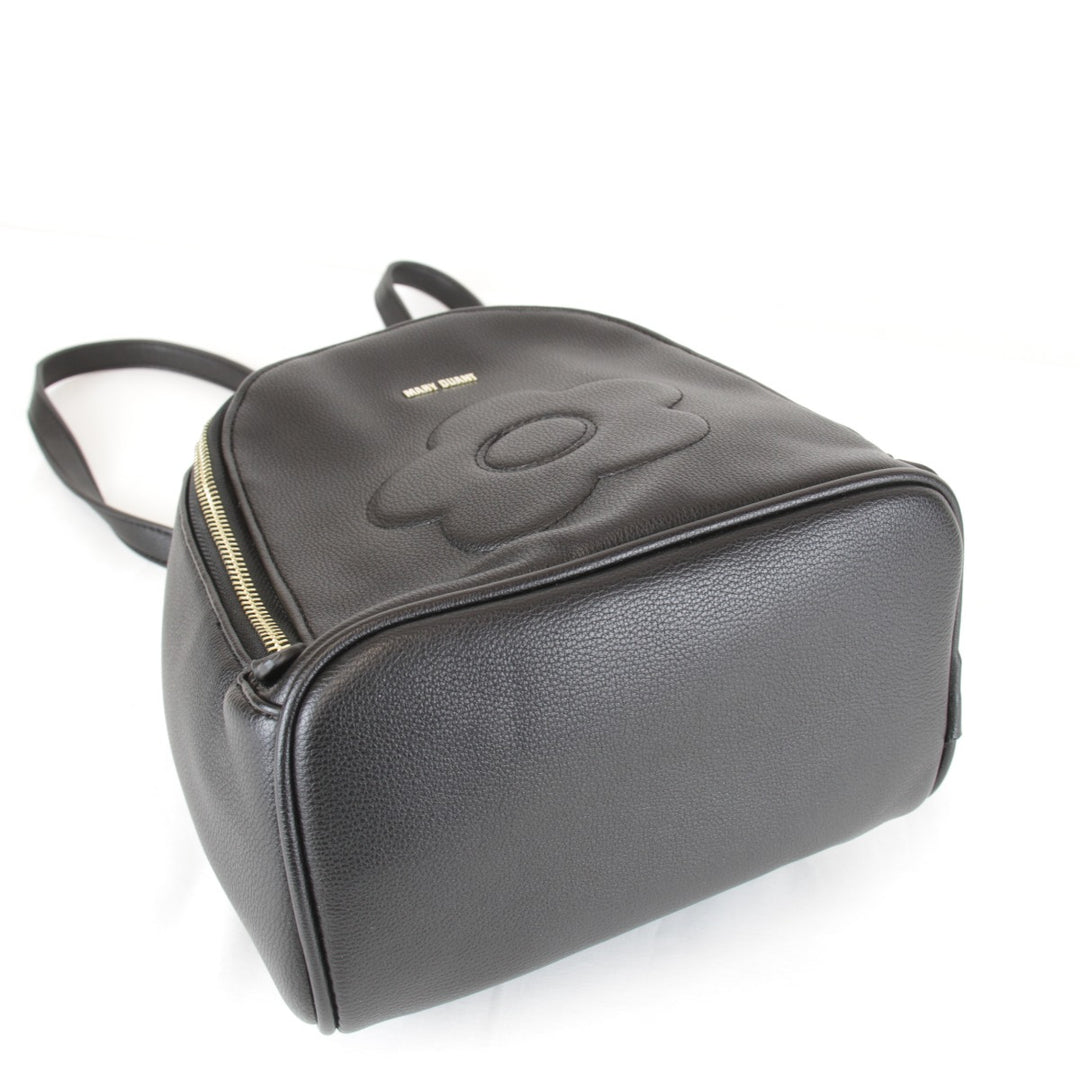 良品『USED』 
MARY QUANT マリークヮント 
 デイジー チェーンミニリュック リュック・デイパック 
レザー ブラック