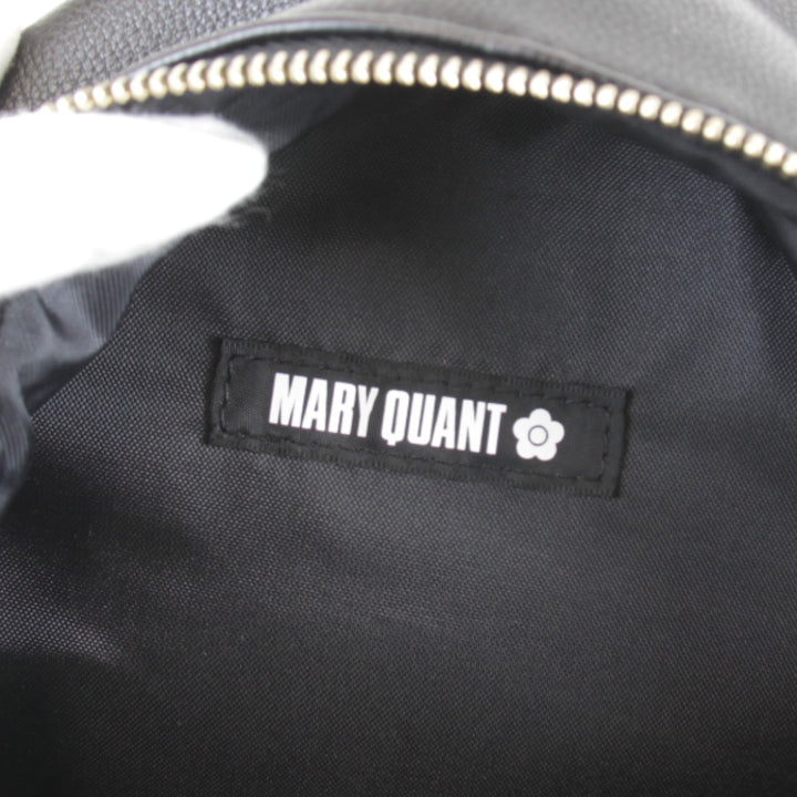良品『USED』 
MARY QUANT マリークヮント 
 デイジー チェーンミニリュック リュック・デイパック 
レザー ブラック