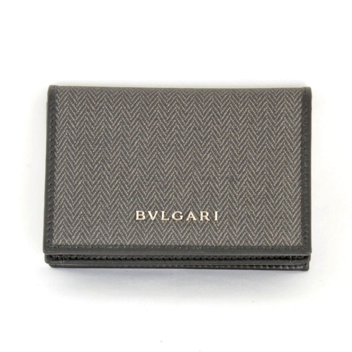 美品『USED』 
BVLGARI ブルガリ 
 カードケース 
PVC ブラック
