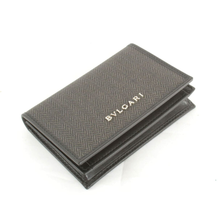 美品『USED』 
BVLGARI ブルガリ 
 カードケース 
PVC ブラック
