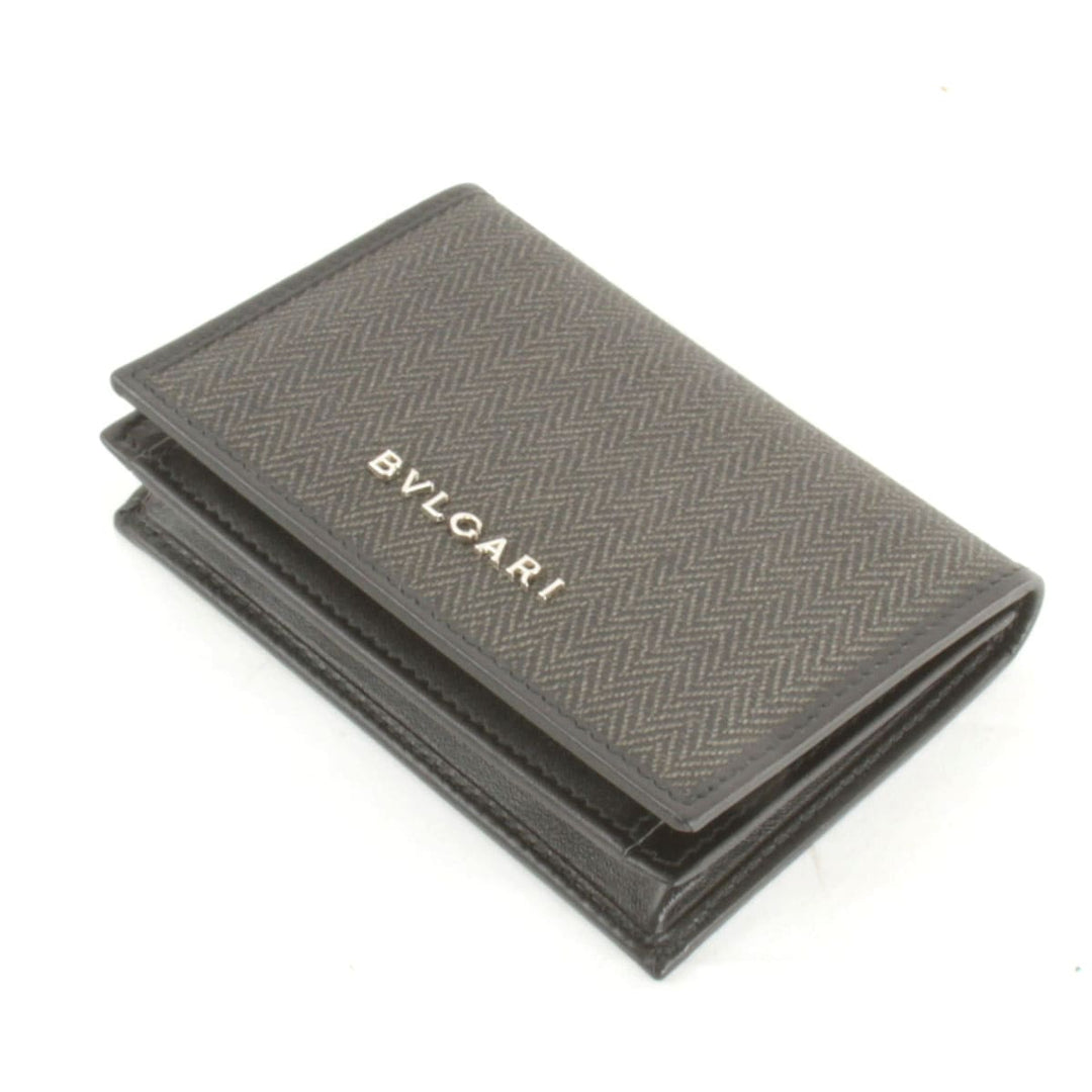 美品『USED』 
BVLGARI ブルガリ 
 カードケース 
PVC ブラック