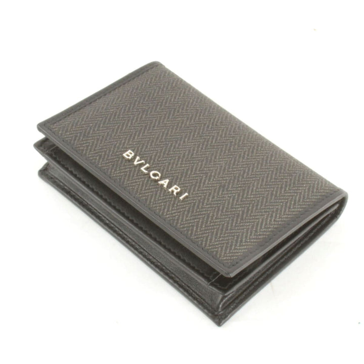 美品『USED』 
BVLGARI ブルガリ 
 カードケース 
PVC ブラック