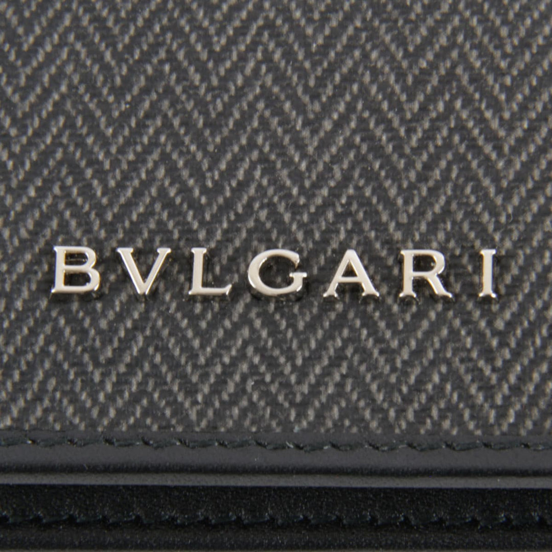美品『USED』 
BVLGARI ブルガリ 
 カードケース 
PVC ブラック