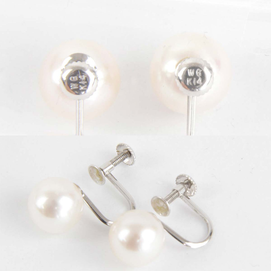 良品『USED』 K14WG/パール 
ネックレス