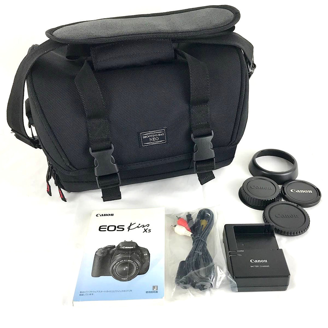 『USED美品』 
canon キャノン 
 EOS Kiss X5 デジタル一眼レフ カメラ 
 ブラック