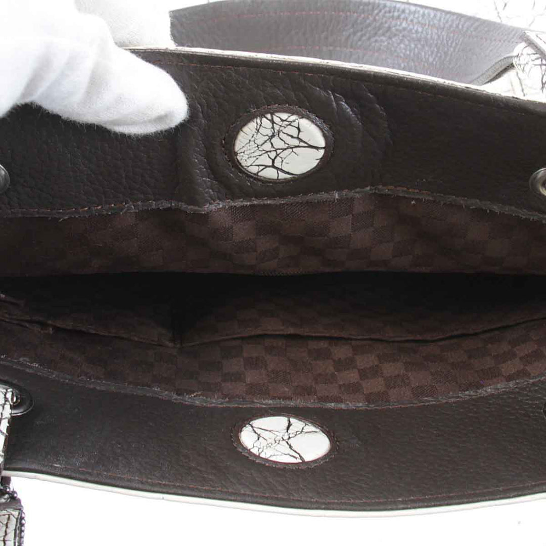 良品『USED』 
 
 JRA認定 トートバッグ 
クロコダイル ホワイト