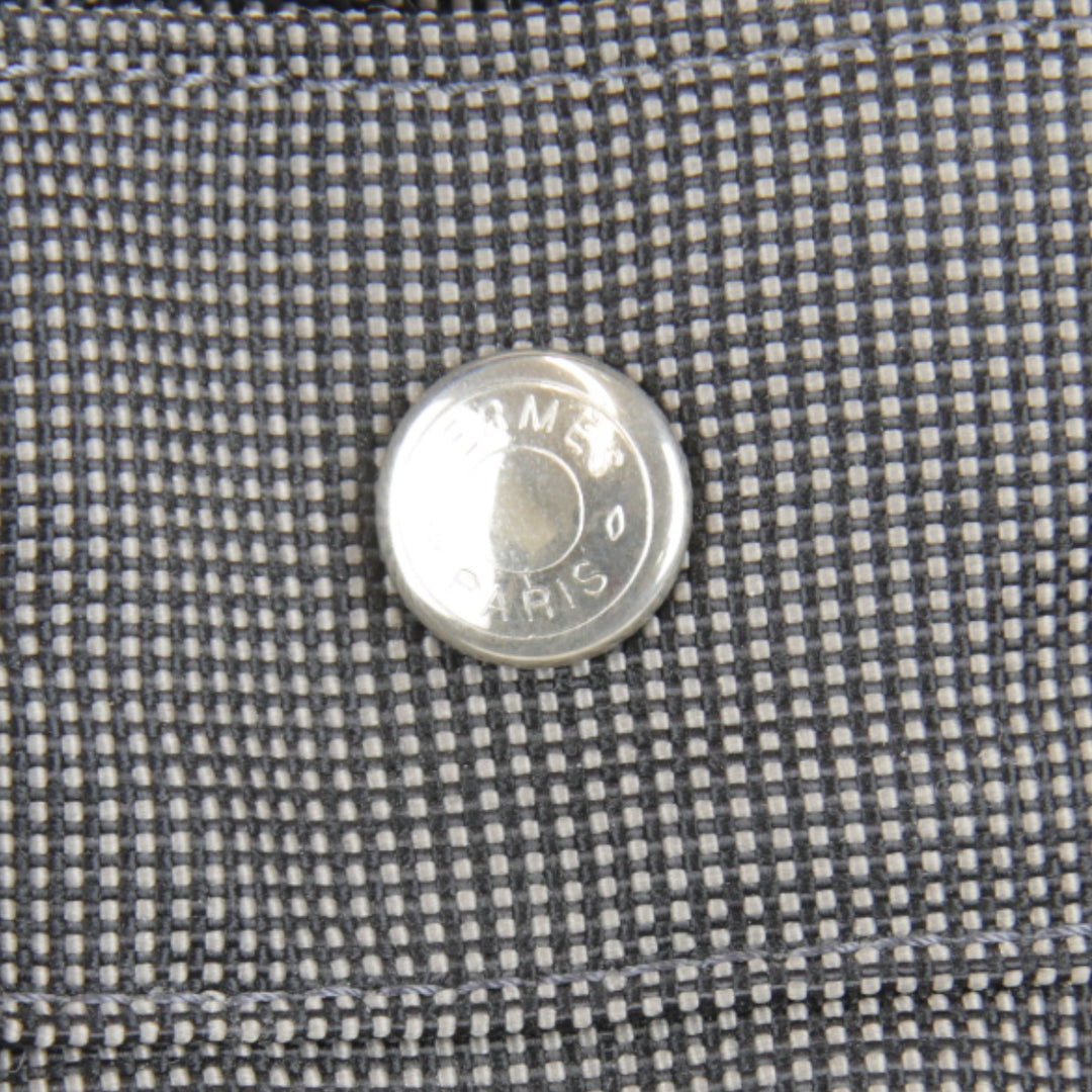 良品『USED』 
HERMES エルメス 
 エールラインPM ハンドバッグ 
キャンバス グレー