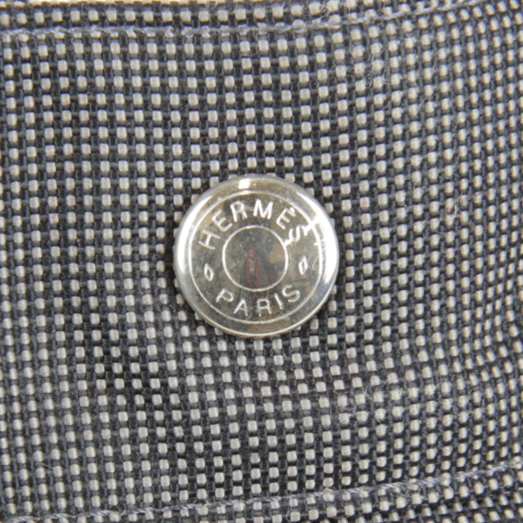 良品『USED』 
HERMES エルメス 
 エールラインPM ハンドバッグ 
キャンバス グレー