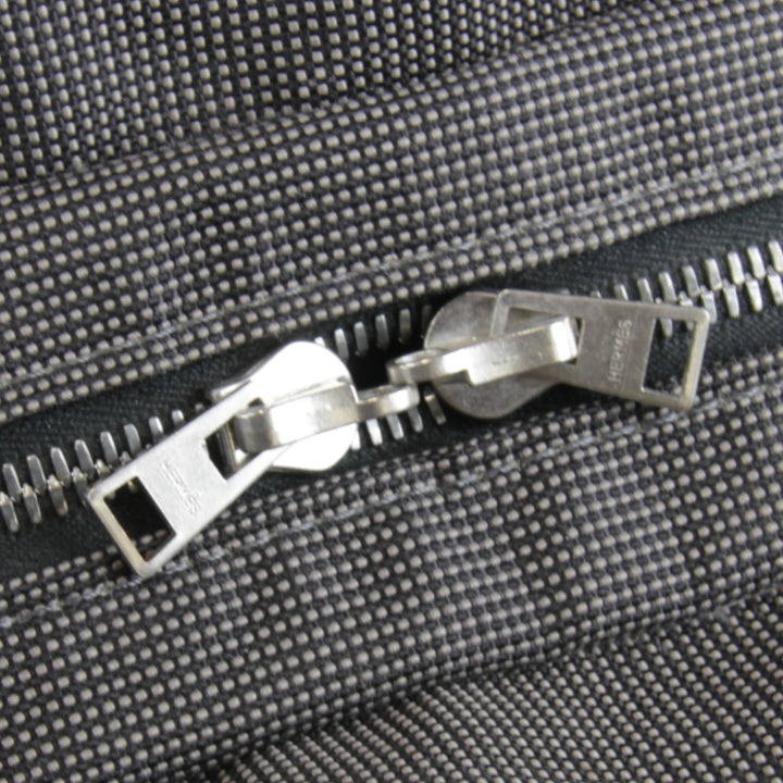 良品『USED』 
HERMES エルメス 
 エールラインPM ハンドバッグ 
キャンバス グレー