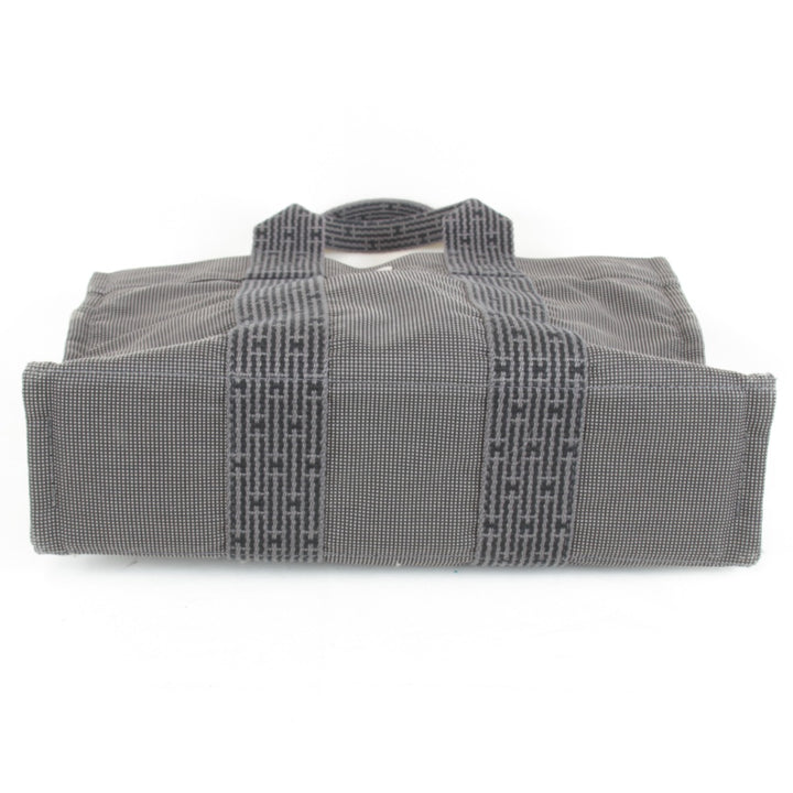 良品『USED』 
HERMES エルメス 
 エールラインPM ハンドバッグ 
キャンバス グレー