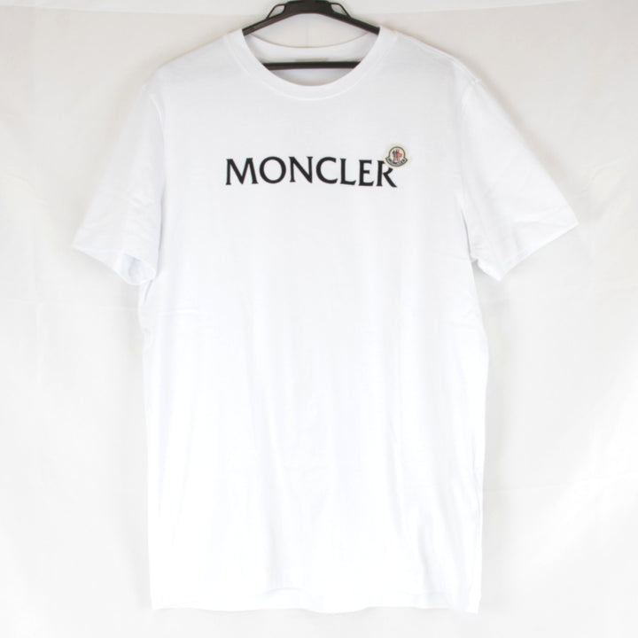 超美品『USED』 
MONCLER モンクレール 
 I10918C00064 8390T 半袖Ｔシャツ 
コットン ホワイト