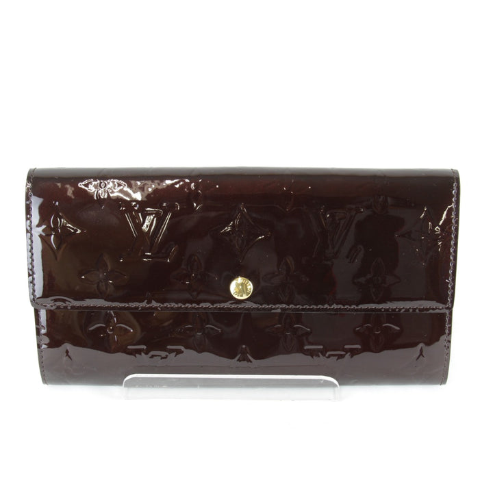 良品『USED』 
LOUIS VUITTON ルイ・ヴィトン 
 ポルトフォイユ・サラ M91521/TH4069 長財布 
パテントレザー ワインレッド