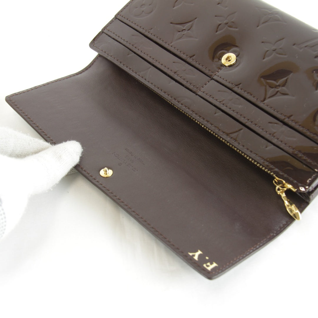 良品『USED』 
LOUIS VUITTON ルイ・ヴィトン 
 ポルトフォイユ・サラ M91521/TH4069 長財布 
パテントレザー ワインレッド