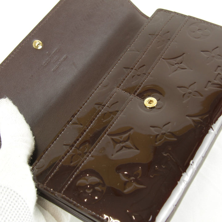 良品『USED』 
LOUIS VUITTON ルイ・ヴィトン 
 ポルトフォイユ・サラ M91521/TH4069 長財布 
パテントレザー ワインレッド