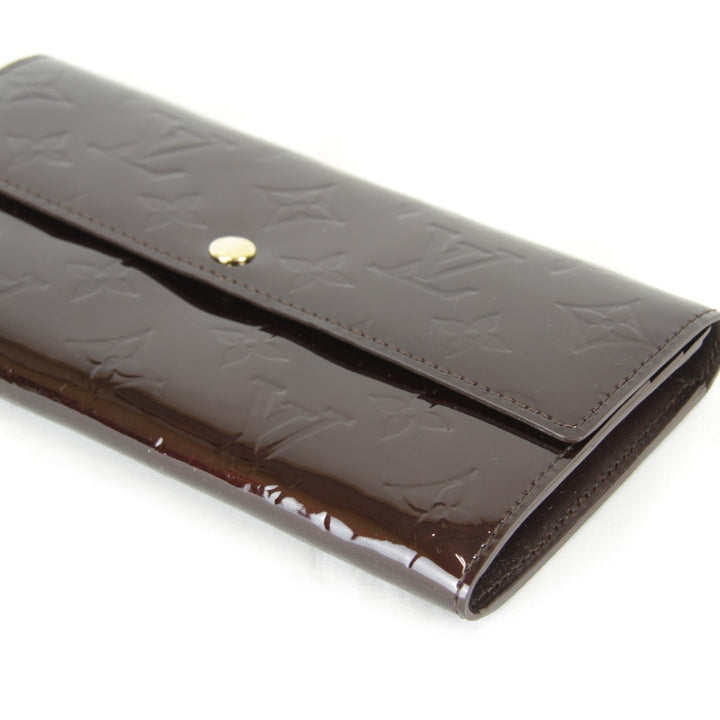 良品『USED』 
LOUIS VUITTON ルイ・ヴィトン 
 ポルトフォイユ・サラ M91521/TH4069 長財布 
パテントレザー ワインレッド