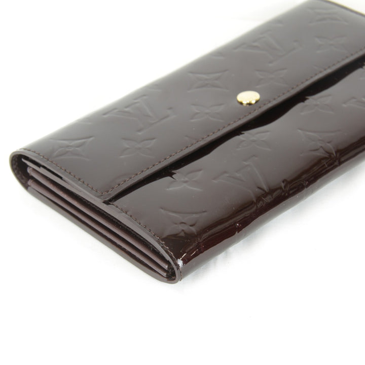 良品『USED』 
LOUIS VUITTON ルイ・ヴィトン 
 ポルトフォイユ・サラ M91521/TH4069 長財布 
パテントレザー ワインレッド