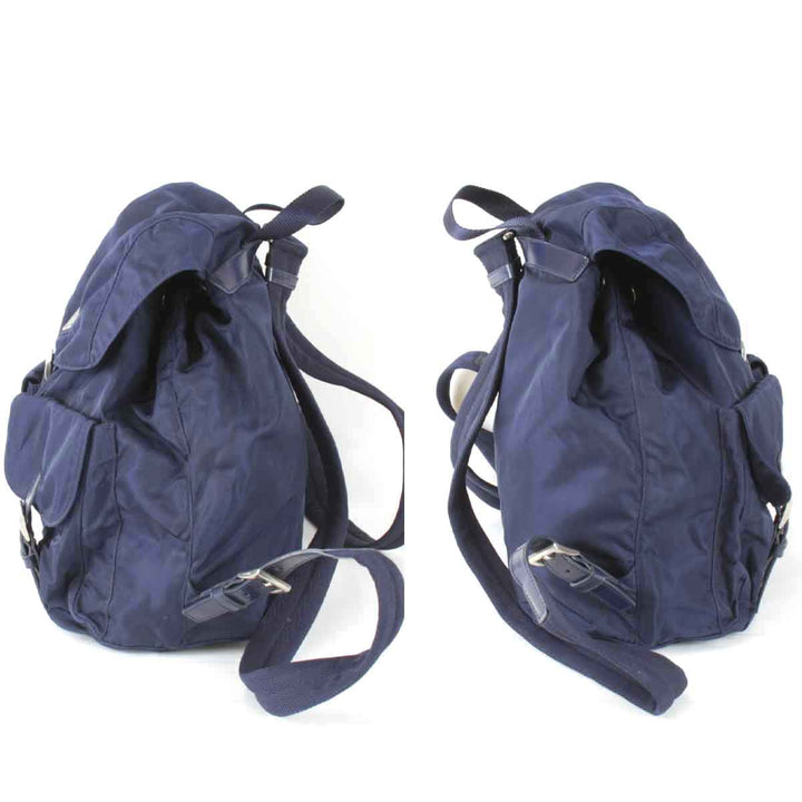 『USED』 
PRADA プラダ 
 リュック・デイパック 
ナイロン ネイビー
