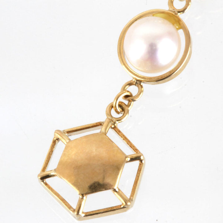 美品『USED』 K18/パール 
イヤリング
 3.6g