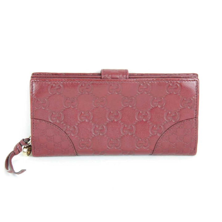 良品『USED』 
GUCCI グッチ 
 323398 4276 長財布 
レザー ボルドー